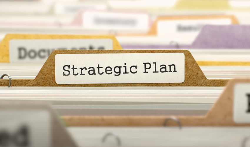 Strategic Plan Stock Image